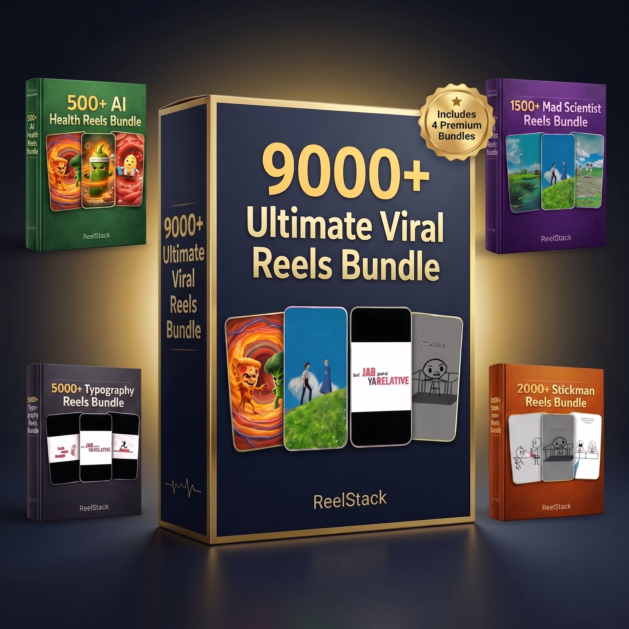 9000+ Viral AI Reels Bundle
